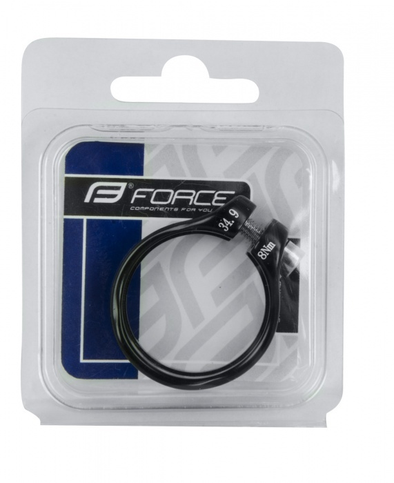 objímka sedlovky FORCE na šest.klíč 34,9mm Al,čer.