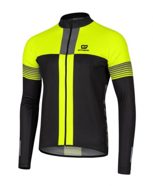 Etape – pánský dres COMFORT, černá/žlutá fluo