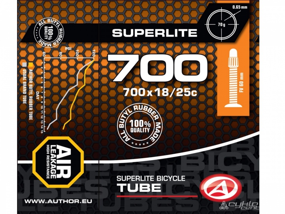 Duše AT-ROAD-700C SuperLite FV60 700x18/25C (černá)