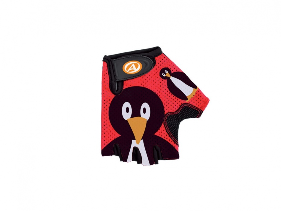 AUTHOR Rukavice Junior Pinguin M (červená/černá)