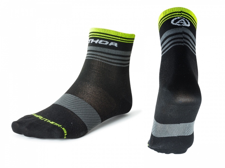 Ponožky ProLite X0 M 38-42 (černá/šedá/žlutá-neonová)