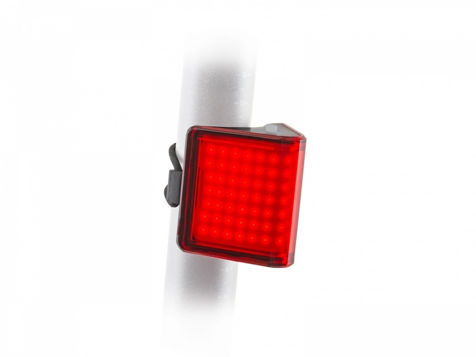 Světlo zad. V-Block360 USB CobLed 80 lm  (černá/červené-sklo)