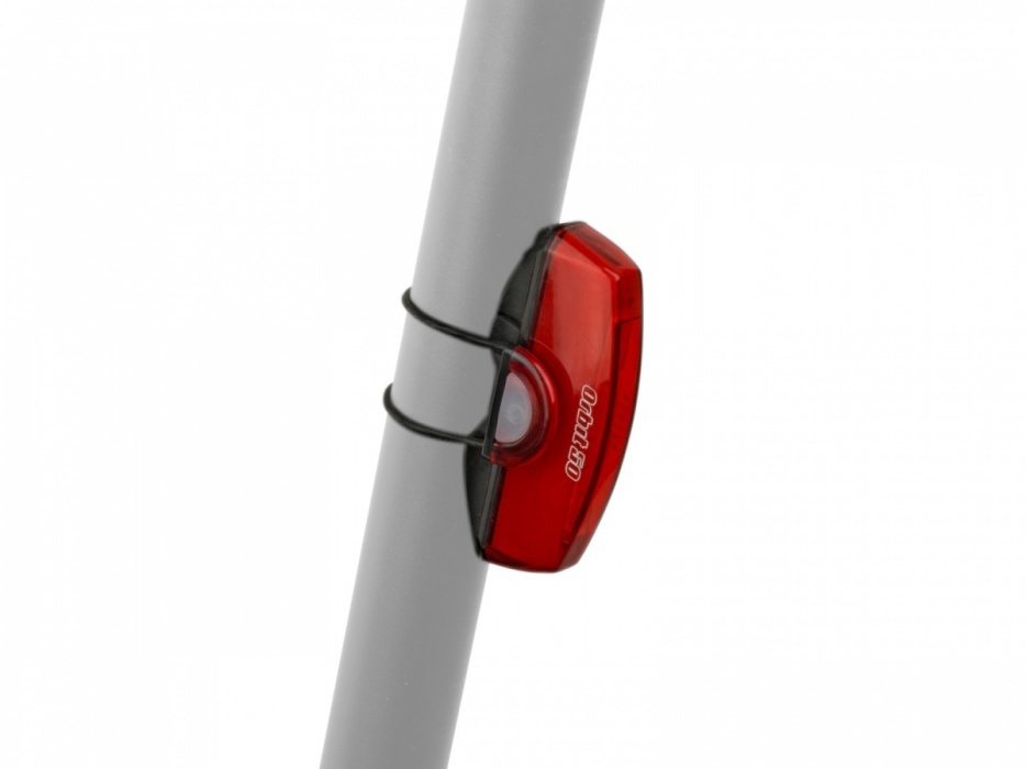 Světlo zad. A-Orbit USB COBLed 50 lm  (černá/červené-sklo)